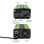 Qoltec pure sine wave inverter Monolith | battery charger | UPS | 600W | 1200W | 12V to 230V