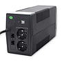 Qoltec Monolith line-interactive UPS 650VA/360W | LCD | USB | RJ45