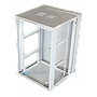 Toten 19" wall cabinet 18U, system Z, 600*600, glass door, white