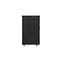 Lanberg 19" v2 free-standing rack cabinet, 22U/800*1000 with glass door (flat pack), LCD, black