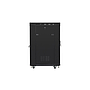 Lanberg 19" v2 free-standing rack cabinet, 22U/800*800 with glass door (flat pack), LCD, black