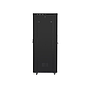Lanberg 19" v2 free-standing rack cabinet, 27U/800*1000 with glass door (flat pack), LCD, black