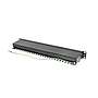 Lanberg patch panel 1U 19", 24 port Cat.5E FTP with cable organizer shielded, black
