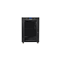 Lanberg 19" v2 free-standing rack cabinet, 15U/800*1000 with glass door (flat pack), LCD, black