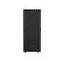 Lanberg free-standing rack 42U*800*1000 19" with glass door, LCD, black, flat pack