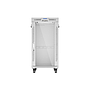Lanberg 19" v2 free-standing rack cabinet, 22U/600*800 with glass door (flat pack), LCD, grey