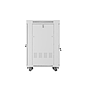 Lanberg 19" v2 free-standing rack cabinet, 22U/600*800 with glass door (flat pack), LCD, grey