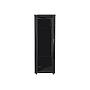 Lanberg 19" free-standing rack cabinet, 37U/600*600 with glass door (flat pack), black