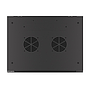 Lanberg 19" v2 wall-mount cabinet 22U/600*450 with glass door (flat pack), black