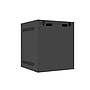 Lanberg 10" rack cabinet, wall-mount, 6U/280*310 with glass door, flat pack, black