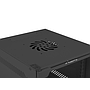 Lanberg 10" rack cabinet, wall-mount, 6U/280*310 with glass door, flat pack, black