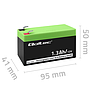 Qoltec battery AGM 12V 1.3Ah max.0.39A, long life
