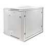 Qoltec 19" wall-mount rack cabinet 9U 600*500*600, with glass door, gray