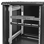Qoltec 19" floor rack cabinet 15U 600*855*600, perforated doors, black
