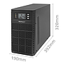 Qoltec UPS 3kVA, 3000W, PF1.0 LCD,EPO,USB,On-line
