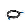 Cat6A Ethernet patch cable S/FTP LSZH CCA 2m, black, fluke passed