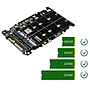 M.2 SSD to U.2 adapter 2in1 M.2 NVME & SATA-bus NGFF SSD to Pci-E U.2 SFF S6A7