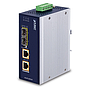 Planet industrial 2-port 100/1000X SFP to 2-port 10/100/1000T 802.3bt PoE++ media converter