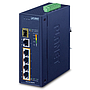 Planet industrial 4-port 10/100/1000T 802.3at PoE + 1-port 10/100/1000T + 1-port 100/1000X SFP Gigabit Ethernet switch