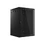 Lanberg wall-mounted rack 19" demounted flat pack 18U/600*600mm, black