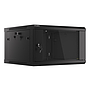 Lanberg wall-mounted rack 19" demounted flat pack 6U/600*600mm, black