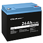 Qoltec LiFePO4 lithium iron phosphate battery 12.8V, 24Ah, 307.2Wh, BMS