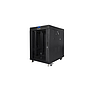 Lanberg 19" v2 free-standing rack cabinet, 15U/600*800 with glass door (flat pack), LCD, black