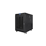 Lanberg 19" v2 free-standing rack cabinet, 15U/800*1000 with mesh door (flat pack), LCD, black