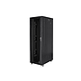 Lanberg 19" free-standing rack cabinet 42U*800*1200 with glass door (flat pack), black