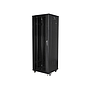 Lanberg 19" free-standing rack cabinet, 37U/600*600 with glass door (flat pack), black