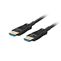 Lanberg HDMI M/M V2.1 optical cable 100m, black, AOC