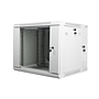 Lanberg 19" double-section wall-mount rack cabinet, 9U/600*600, grey, flat pack
