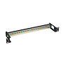 19" 1U DIN liistu kinnitus TS-35, must