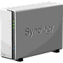 Synology tower NAS DS120j up to 1 HDD/SSD, Marwell, Armada 3700 Dual-Core 800MHz, 512MB DDR3, 1*1GbE, 2*USB 2.0
