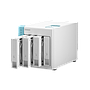 QNAP 4-bay personal cloud NAS for backup and data sharing 4-core 1.7GHz 1GB RAM w/ lockable drive tray