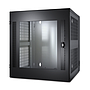 APC NetShelter 13U wallmount rack cabinet glass door double hinged server depth