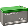 Qoltec Gel battery 12V 9Ah max.90A AGM