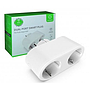 Smart dual socket Wi-Fi, 3680W, IP20, with timer, white, Woox