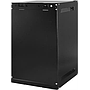 Toten wall cabinet 10" 9U 280*310, glass door, black. Flat pack.