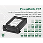 PowerCable 2PZ is a smart 2x 230V/16A device with LAN connectivity and WiFi. Each output can be switched individually. Web interface, NETIO Cloud, M2M protocols: XML http, JSON http and URL API. ZVS (Zero Voltage Switching). No power cable included (mounted on request F/E/S/G type ask for price).