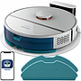 Philips HomeRun 3000 series aqua wet and dry cleaning robot XU3000/02, charging station, HomeRun app, beluga metal color