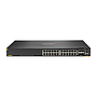 HPE Aruba 6200F 24G Class4 PoE 4SFP+ 370W PoE managed switch, 24*10/100/1000 (PoE+) + 4*SFP/SFP+, rack-mountable