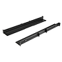 1U 19" server rack rails, 24-36" adjustable depth, universal 4 post rack mount rails