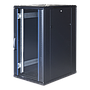 Toten System G 19" floor cabinet 22U/600*1000, glass front door, perforated rear door, black