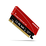 Axagon PCI-E 3.0 16x - M.2 SSD NVMe, up to 80mm SSD, low profile, cooler